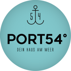 PORT54° - Logo blau